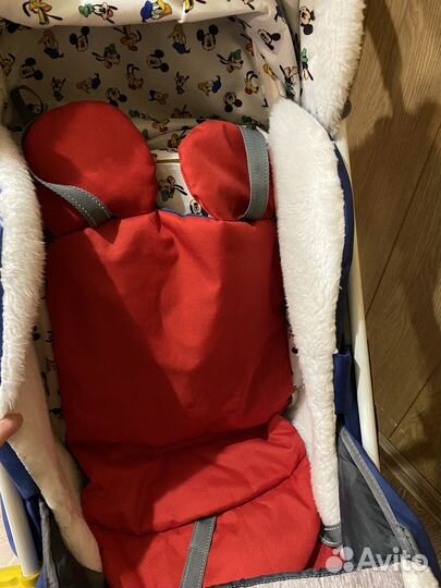 Детские санки коляска с колесами