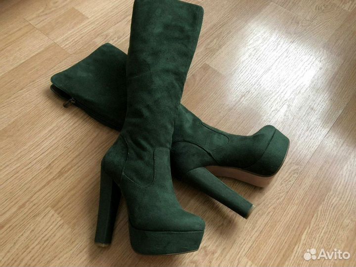 Замшевые сапоги