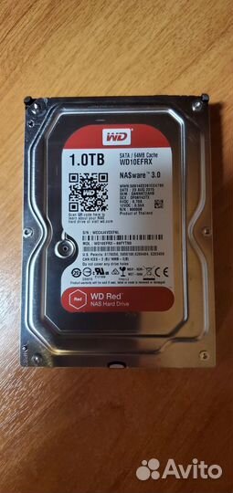 Жесткий диск WD Red WD10efrx, 1тб, HDD, SATA III