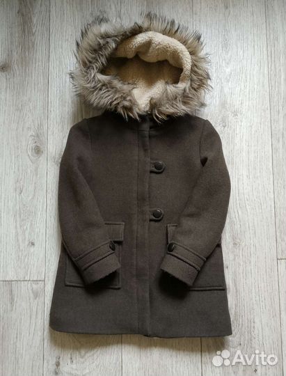 Пальто для девочки zara 128