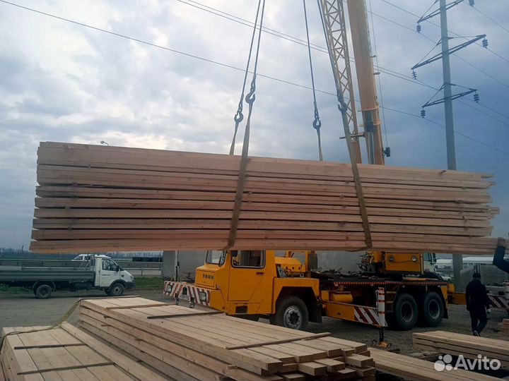 Доска обрезная, дисковый распил, 25х100х6000 мм