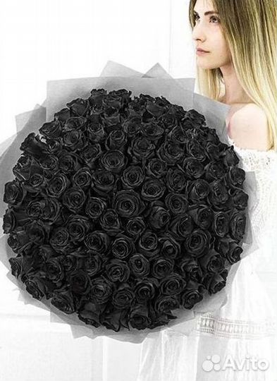 Чёрные розы Доставка цветов