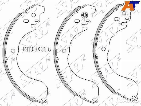Колодки тормозные барабаные nissan lafesta
