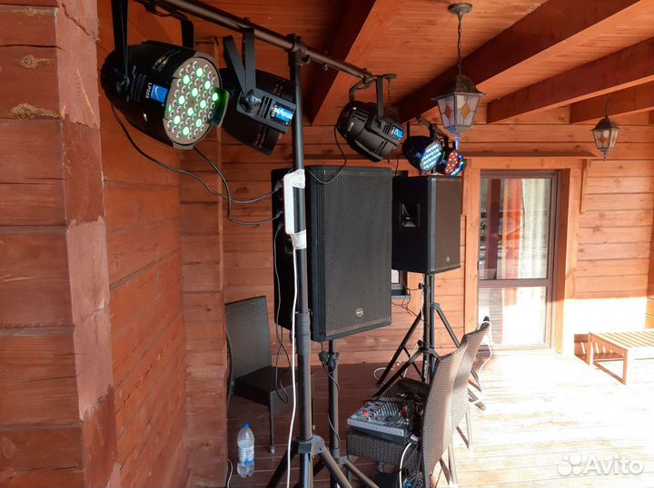 Аренда колонок, микрофонов, светомузыки