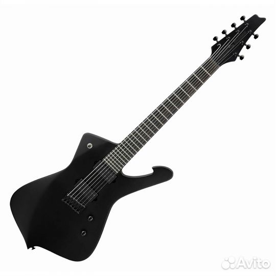 Ibanez Iron Label Iceman ictb721 Black Flat