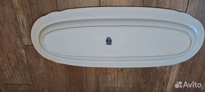 Блюдо антикварное Кузнецов размер 65х25