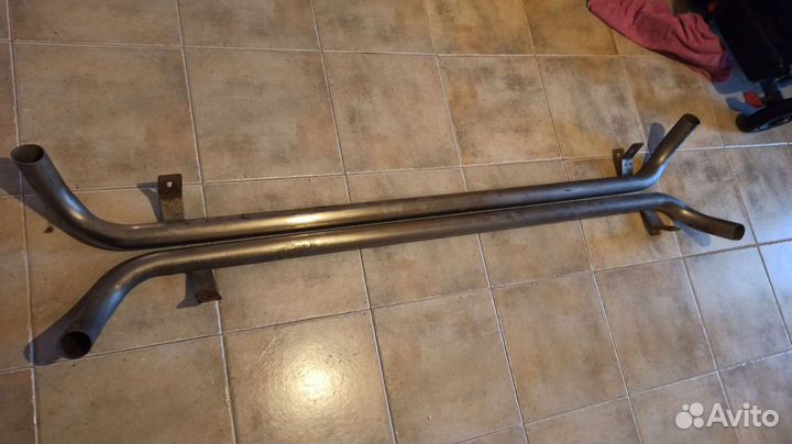 Металлические пороги/труба, Mitsubishi Outlander I