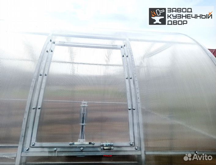 Теплица усиленная с поликарбонатом