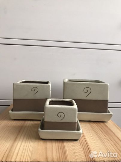 Набор керамических горшков