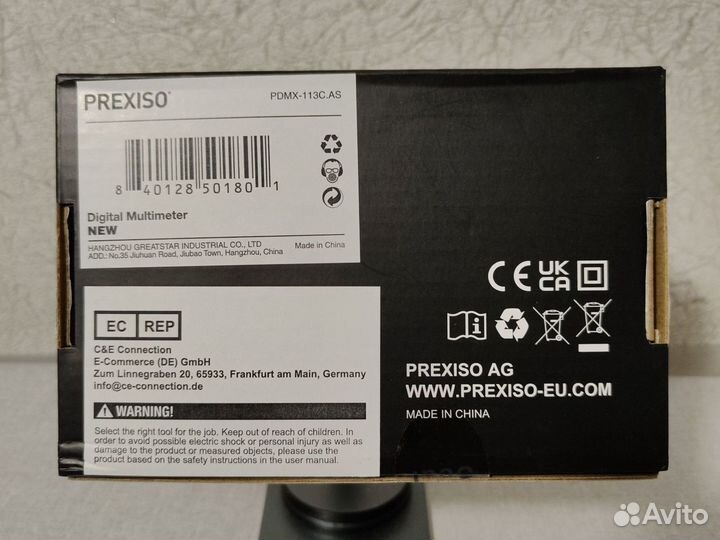 Цифровой мультиметр Prexiso 600V-pdmx-113C