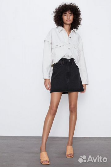 Юбка новая джинсовая Zara оригинал 48-50р