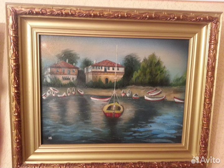 Картины:Джоконда, Хризантемы и др.1950-60 г.холст