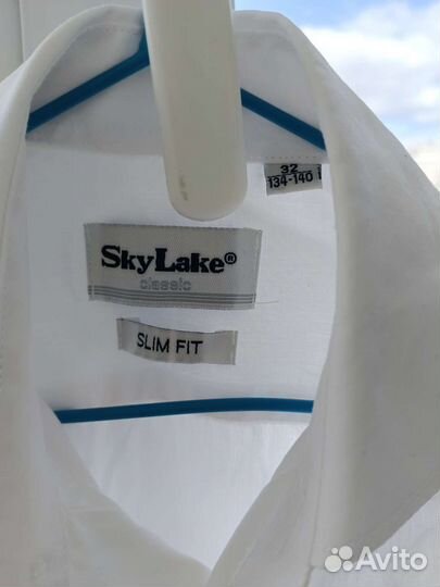 Белая рубашка, рост 134-140