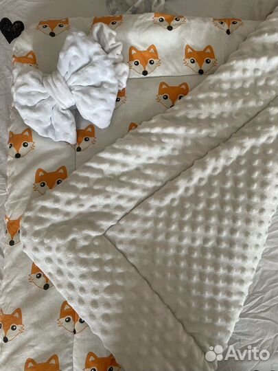 Пледик конверт на выписку (осень-зима), ванночка