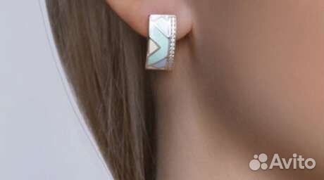 Серьги серебро