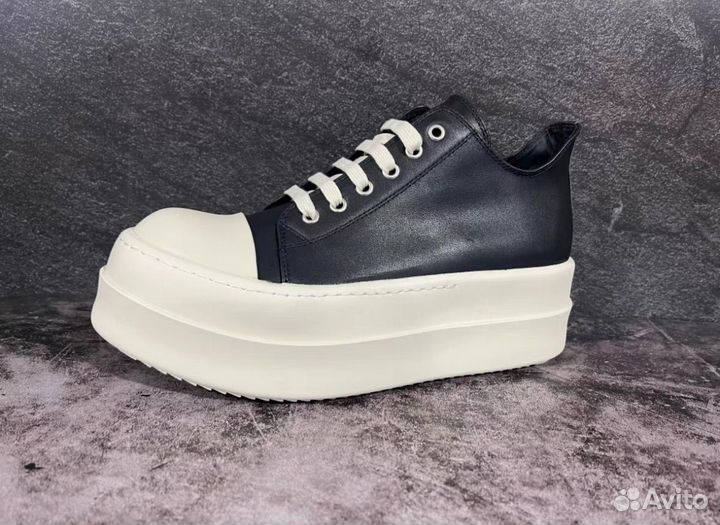 Кеды Rick Owens Ramones Double Bumper Leather