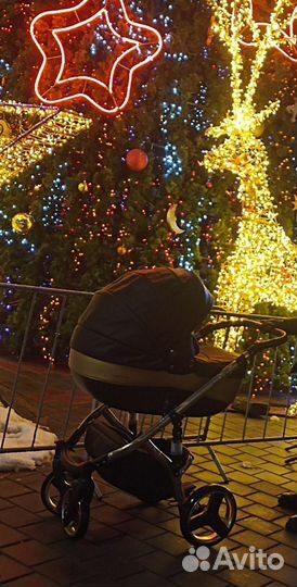 Детские коляски 3 в 1 из эко кожи