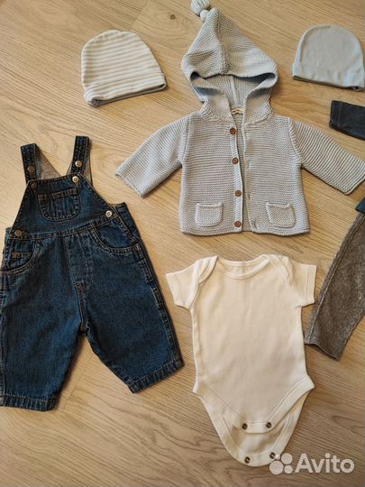 Пакет вещей для мальчика 3 м 56-62 Next, Carters