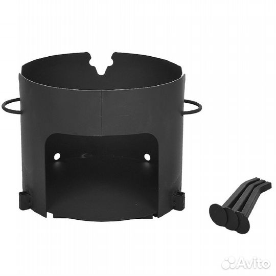 Печь под казан 12-16 литров разборная 3 мм