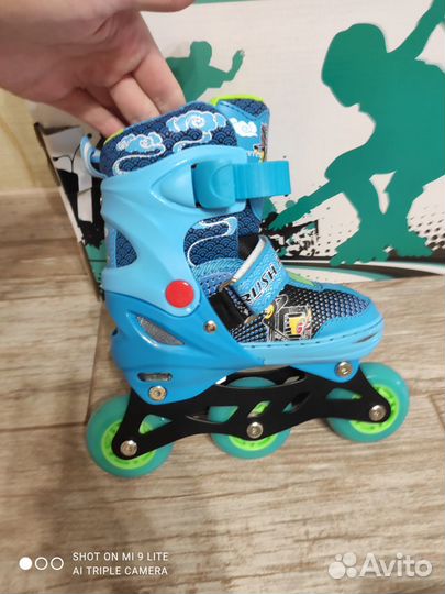Роликовые коньки новые светящиеся 26-29 р