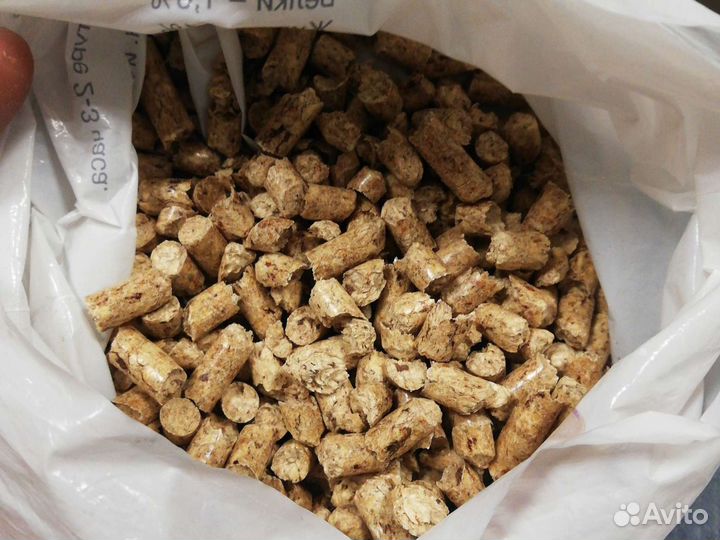 Пеллеты, топливные гранулы в мешках по 30 кг