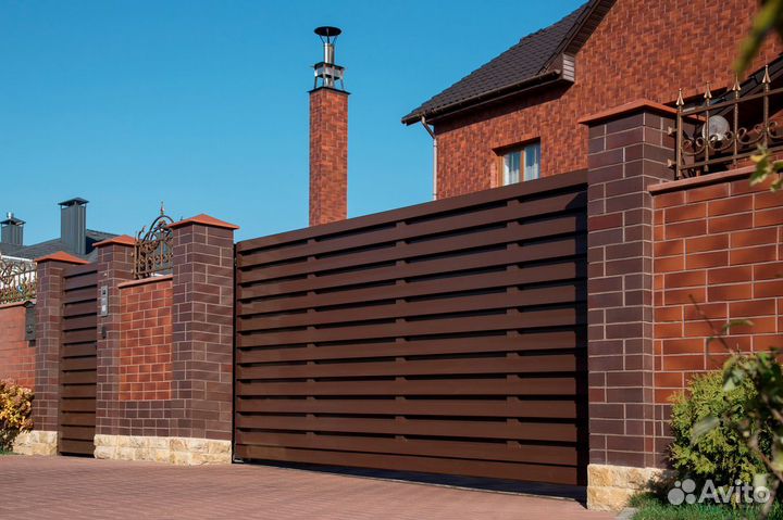 Откатные ворота под ключ с установкой