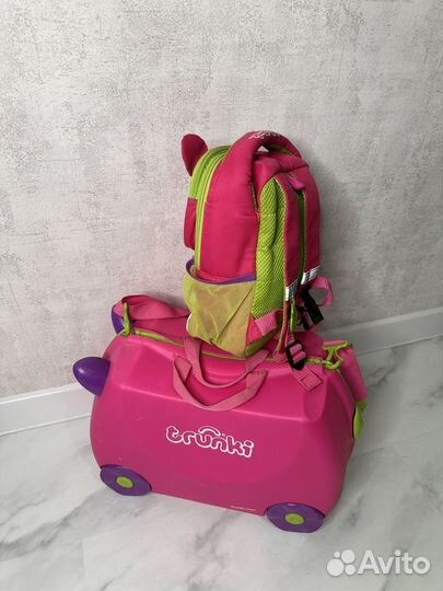 Чемодан детский и рюкзак Trunki