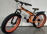 Детский велосипед оранжево-черный
