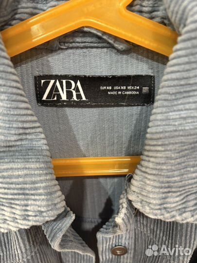 Вельветовая рубашка zara женская