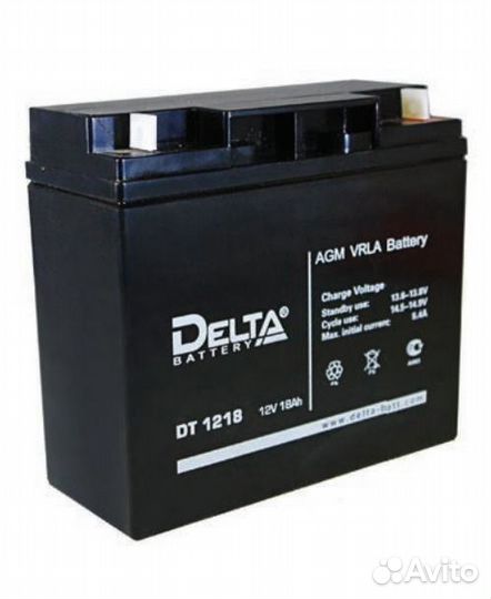 Аккумулятор для бензогенератора 12V 18 Ah новый