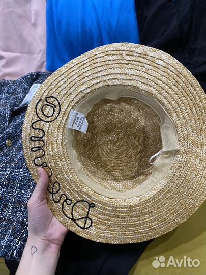 Шляпа женская соломенная