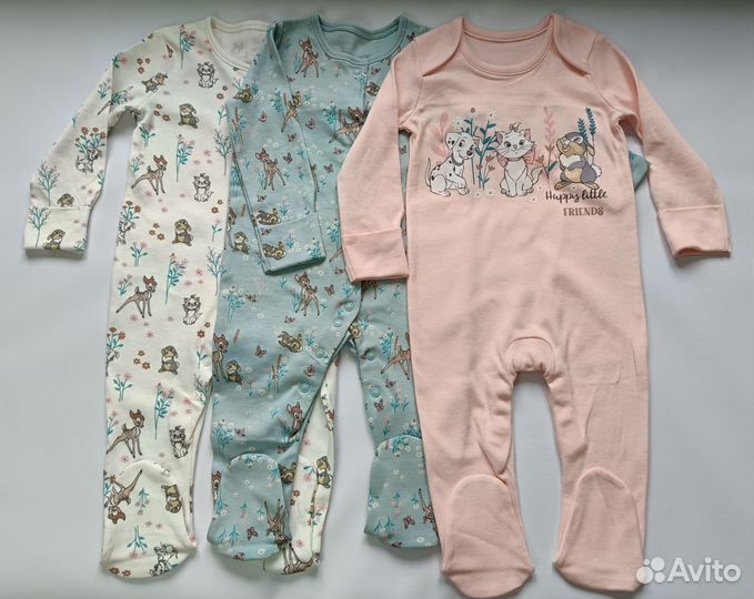 Слипы боди комбинезоны 68 74 George