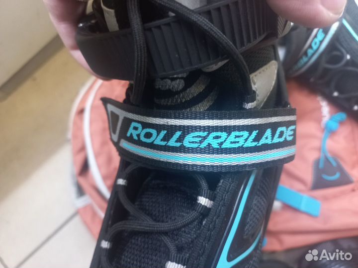 Роликовые коньки rollerblade 38,5 + защита