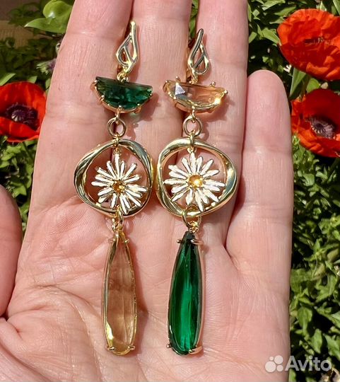 Длинные серьги