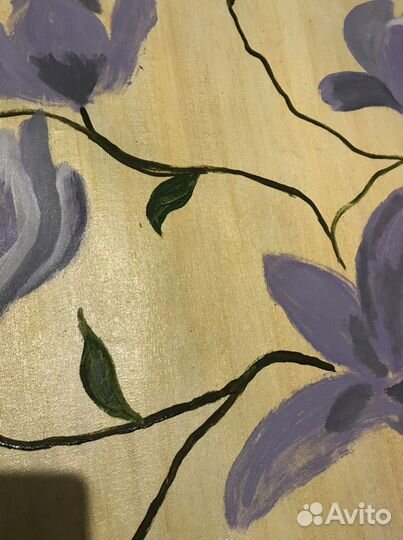 Картина маслом на холсте. «Цветы»