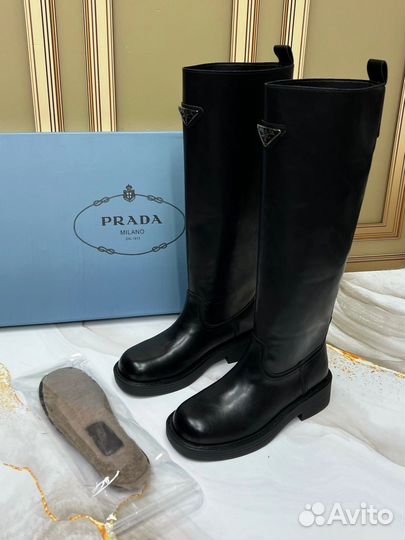 Prada сапоги ботфорты женские