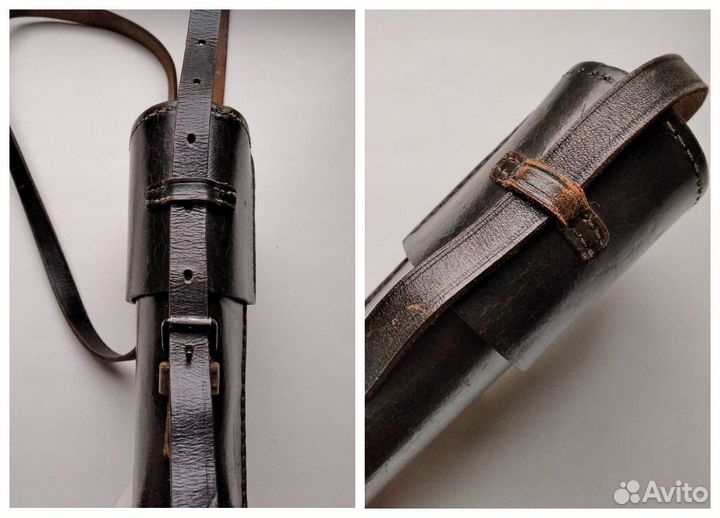 Кожаный кофр от прицела, оптики для охоты.#2