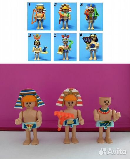 Игрушки из киндера 90-х, египтяне