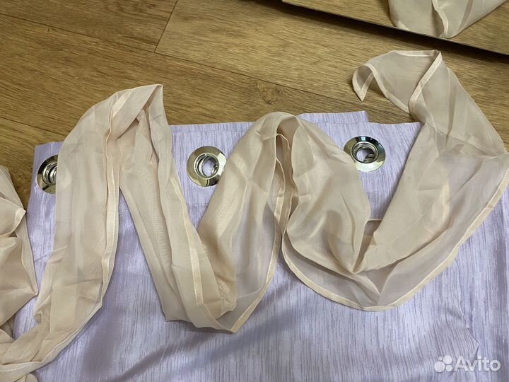 Комплект штора и тюль на кухню