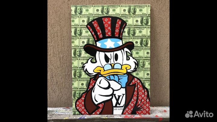 Популярные интерьерные картины. Скрудж