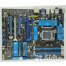 Материнская плата с процессором и памятью