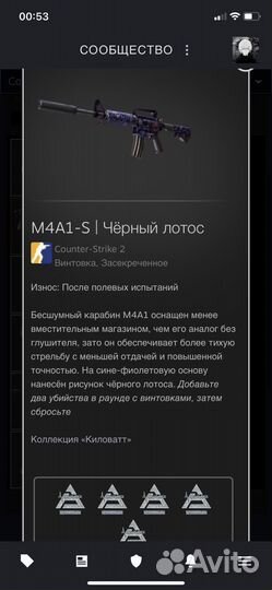 M4A1-S чёрный лотос / скины кс2