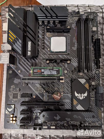 Материнская плата asus TUF gaming B550-plus