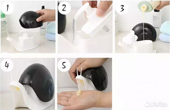 Дозатор для мыла улитка