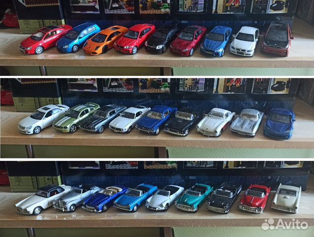 120 моделей автомобилей 1:32-1:39 Welly Kinsmart