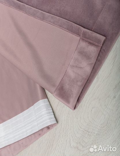 Комплект штор из бархата - плотной и мягкой ткани