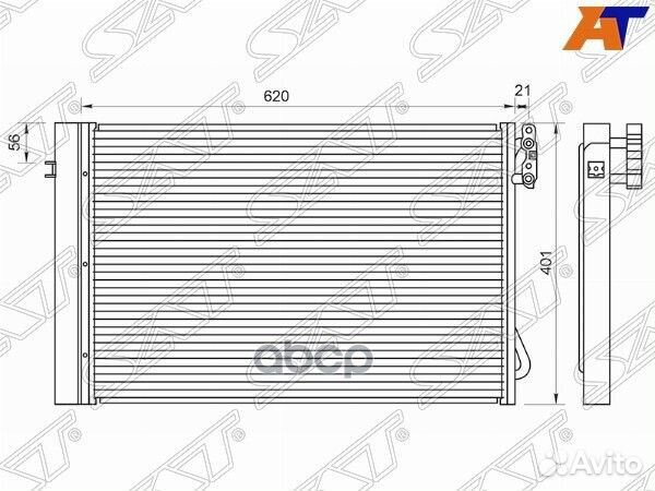 Радиатор кондиционера BMW 1-Series 04-12 / 3-Se
