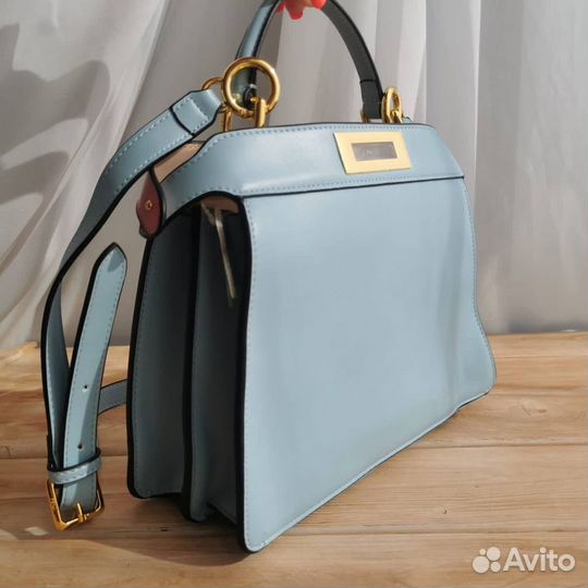 Сумка fendi peekaboo натуральная кожа