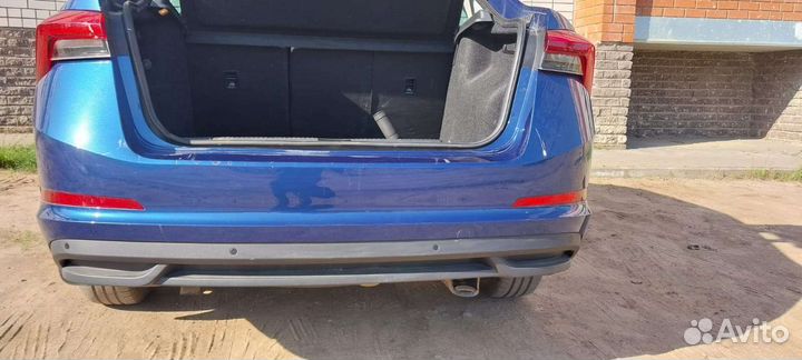 Бампер (задний) skoda rapid 2