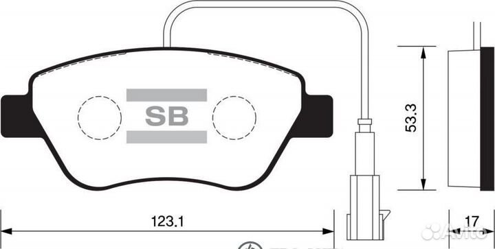 Sangsin brake SP1201 Колодки торм.пер